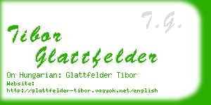 tibor glattfelder business card